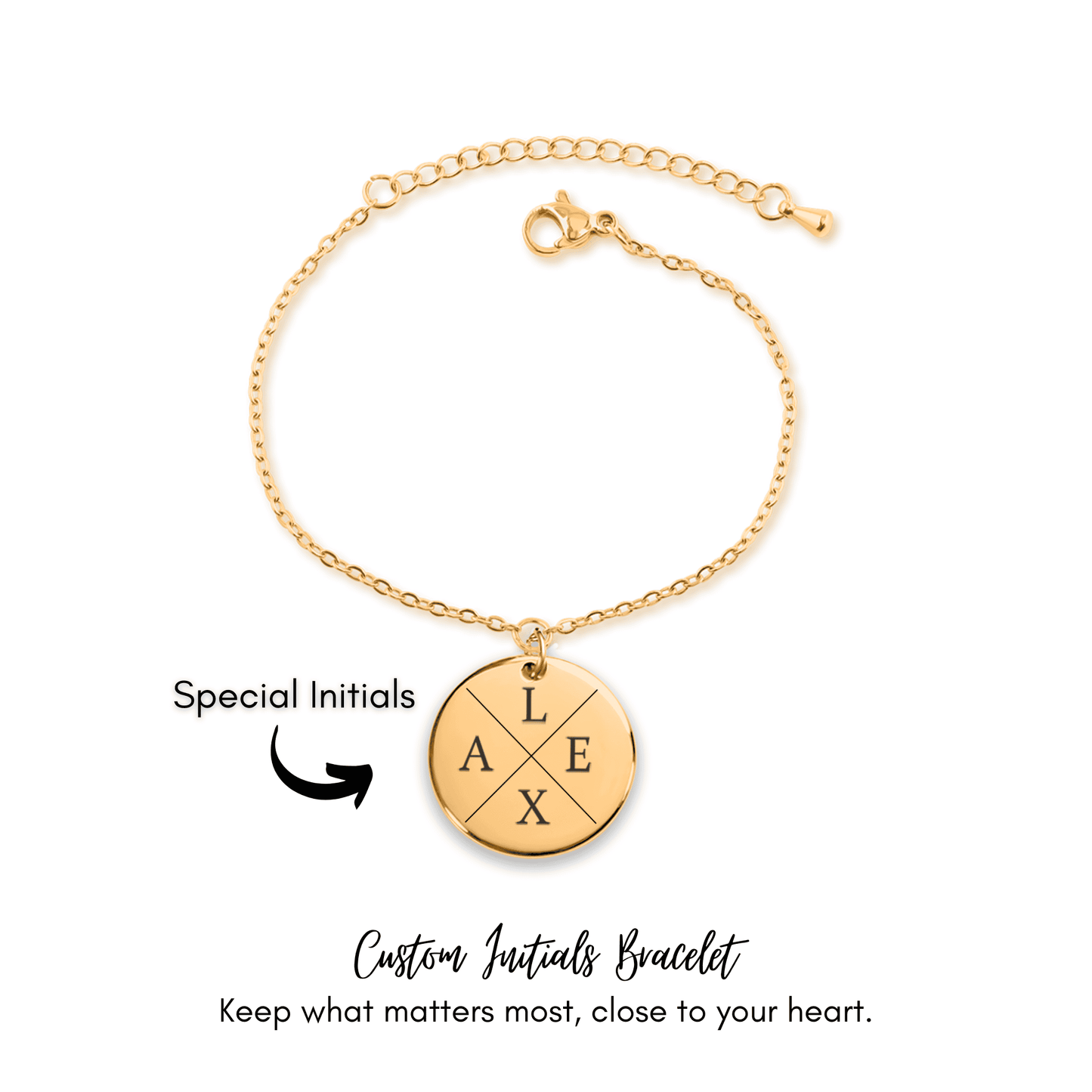 Custom Initials Bracelet