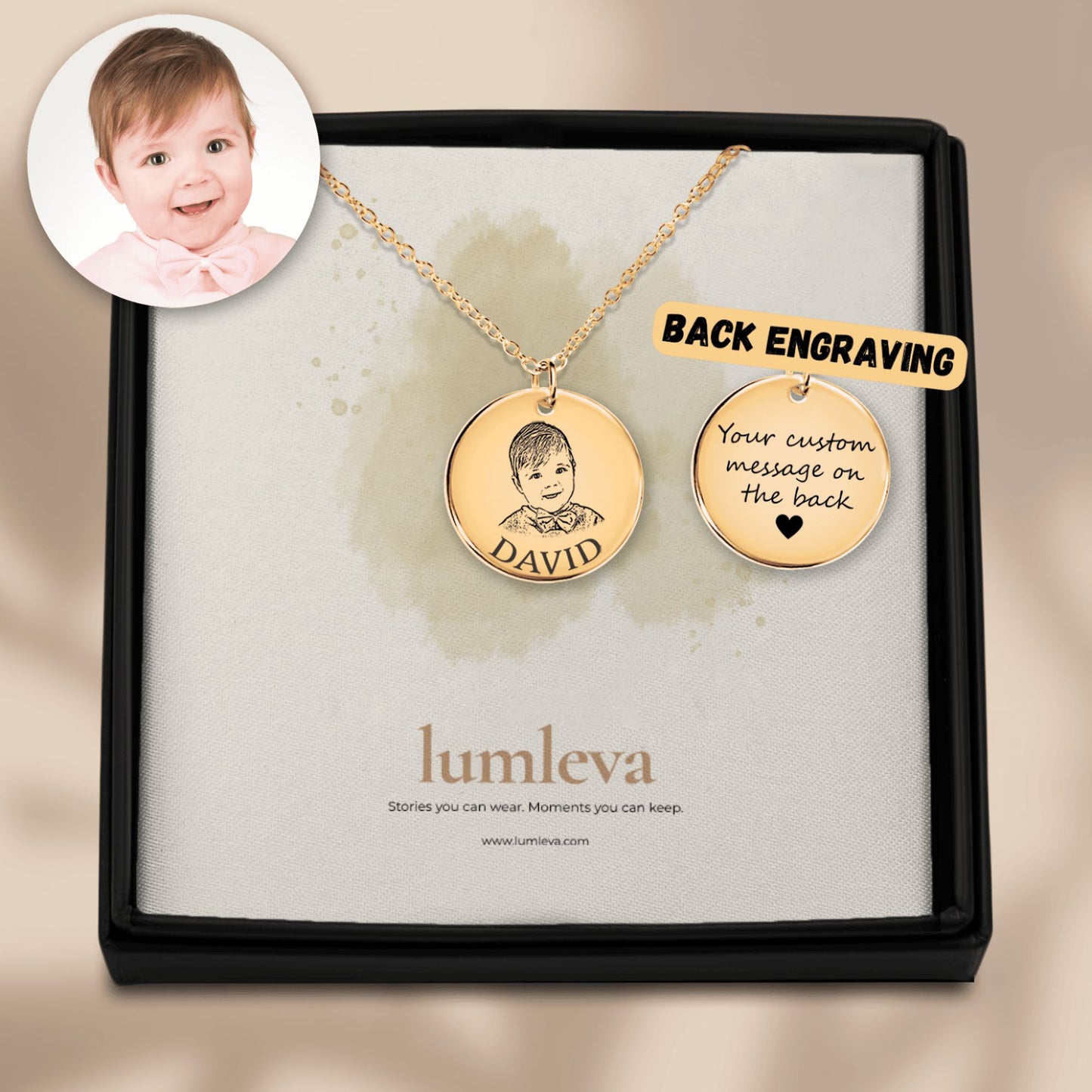 Baby Portrait Necklace